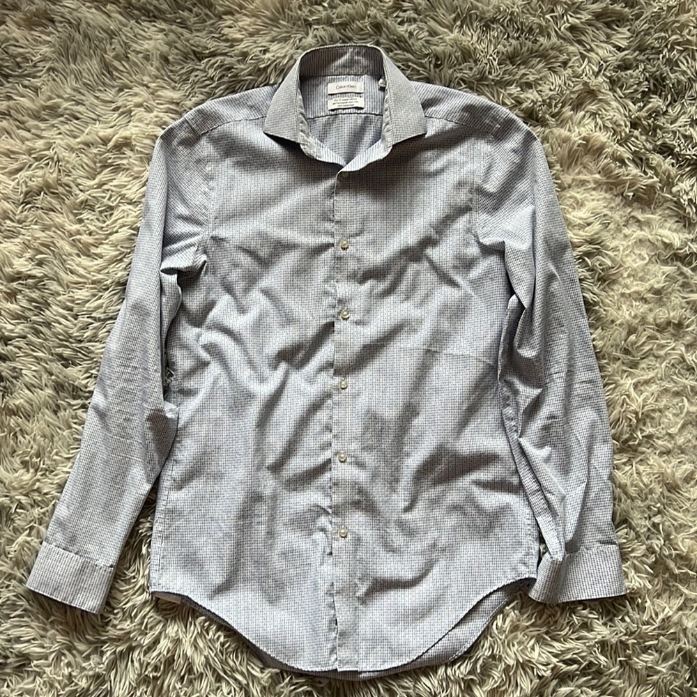 Calvin Klein Slim Fit Performance Non-Iron Dress Shirt